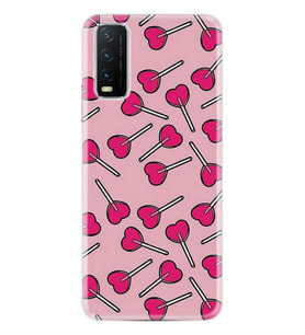 Vivo Y11S Kılıf Desenli Silikon Heart Lollipop 1414