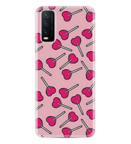 Vivo Y11S Kılıf Desenli Silikon Heart Lollipop 1414