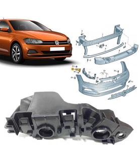 Vw Polo Sağ Ön Tampon Braketi 2018 Sonrası 2G0807184