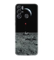 Tecno Pova Neo Kılıf Silikon Desen Özel Seri Astronoot Red Baloon 1608