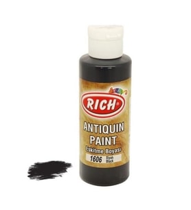 Mey İthalat® Rich 1606 Siyah 120 ml Eskitme Ahşap Boyası