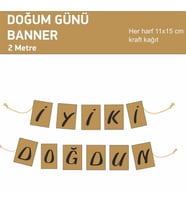 Kraft Banner İyiki Doğdun