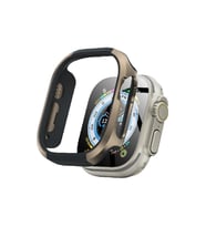 Movenchy Apple Watch Ultra 49mm MO-WT3 Alüminyum Camlı Kasa Ekran Koruyucu - Gold