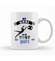 Cute Diving Goalkeeper Soccer Goalie Defend Goal Kupa Bardak Porselen