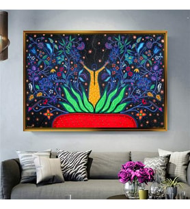 Altın Çerçeveli dekoratif tablo l316 (Gold)