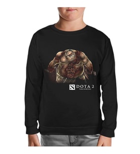 Dota 2 - Pudge Siyah Çocuk Sweatshirt