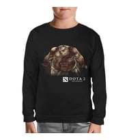 Dota 2 - Pudge Siyah Çocuk Sweatshirt