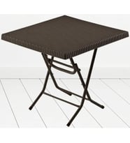 Comfort  Rattan Katlanır Masa Bahçe Balkon Masası 80X80