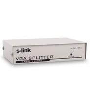 S-LINK 2port MSV-1215 2x 15pin DSub 1920x1440 150mhz Vga.Video Splitter