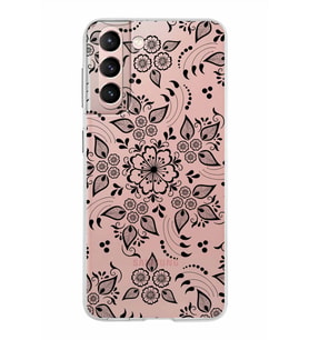 Samsung Galaxy S21 Kapak Nostalji Desen Tasarımlı Şeffaf Silikon Kılıf