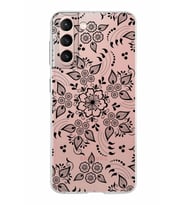 Samsung Galaxy S21 Kapak Nostalji Desen Tasarımlı Şeffaf Silikon Kılıf