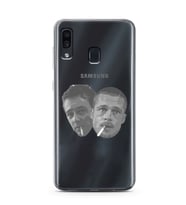 Samsung Galaxy A20/A30 Uyumlu Fight Club Desenli Şeffaf Telefon Kılıfı