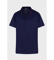 Hatemoğlu Lacivert Regular Fit %100 Pamuk Merserize Polo Yaka Tişört