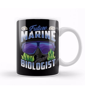 Cute Future Marine Biologist Biology Student Kupa Bardak Porselen