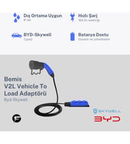 Bemis V2L (Vehicle to Load) Elektrikli Araç Uyumlu 3’lü Priz Uzatma Adaptörü – 3 Metre - Byd- Skywell