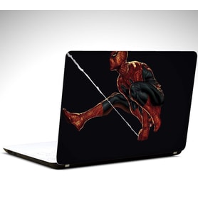 Spiderman Siyah Laptop Sticker 13 İnch (34X24CM)