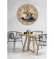 bilge Tasarım retro Duvar Saati 35 x 35 CM (Karışık)