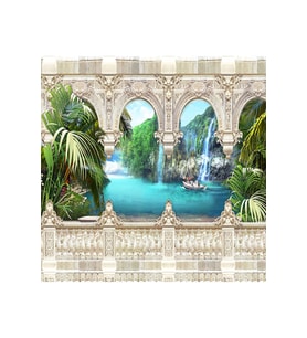 Dreamwall Kemerli Desenli Isı Ve Ses Yalıtımlı Sağlıklı Tekstil Duvar Kağıdı (Çok Renkli)