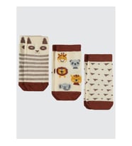 Civil Baby Erkek Bebek 3'lü Çorap Set 6-18 Ay Kahverengi