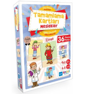 Blue Focus Tamamlama Kartları Meslekler - Eğitici Oyunlar 36 Parça