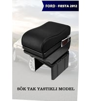 fiesta 2012 kol dayama Siyah geniş model Lüks Yastıklı Deri