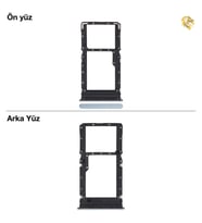 Xiaomi Redmi 13 Sim Tepsisi Çiftli Mavi Çift Hatlı Dual Sim Sim Yeri Sim Kızağı Sim Kart Yuvası