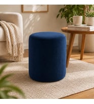 Silindir Puf Modern Kumaş Puf Koltuk, Oturma Pufu, Dekoratif Salon ve Yatak Odası Pufu