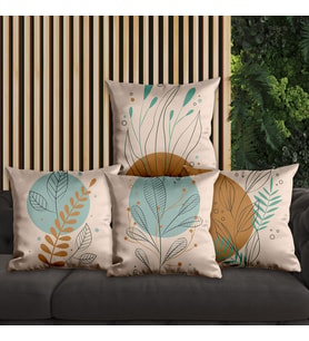 eJOYA Çiçek Tasarımlı 4'lü Yastık İçi Ve Kırlent Kılıfı 45cm 113750