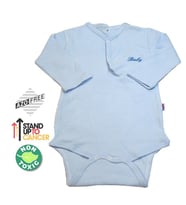 Sema Baby Uzun Kol Kaşkorse Badi (Body) - Mavi  12-18 Ay (Çok Renkli)