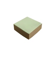 Komple Karton Kutu Düz Renk 6X6X2.5 CM (25 Adet)  Krem