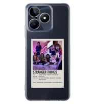 Realme C53 Uyumlu Stranger Things Minimalist Poster Desenli Şeffaf Telefon Kılıfı