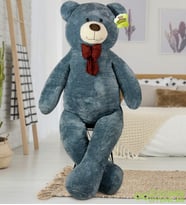 Pandamkee 200 cm Papyonlu Büyük Ayıcık (%100 Yerli) (Gri)