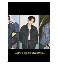 Jungkook Dinamit Estetiği Tablo Ahşap Poster Dekoratif Kod1758