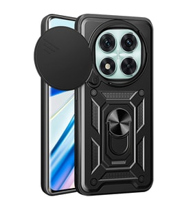 Xiaomi Redmi Note 14 Pro 4g Kılıf Pars Lens Yüzüklü Silikon - Siyah