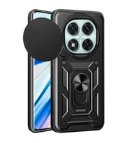 Xiaomi Redmi Note 14 Pro 4g Kılıf Pars Lens Yüzüklü Silikon - Siyah