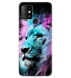INFINIX Hot 8 9 10 11S Hot 10 Play 10T Kılıf Desemli Silikon Pink Blue Leon 1603
