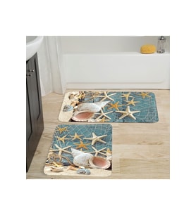 Eliana Home Baskılı 2'li Banyo Paspas Takımı RVG5012