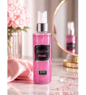 Glamour Shine Pink Shimmer Body Mist 150 ml – Işıltılı ve Ferah Parfümlü Vücut Spreyi