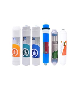 Kapalı Kasa Su Arıtma Cihazı 6 Lı Inline Filtresi Seti 6 Aşamalı Lg & Kuno Membran (Krem)