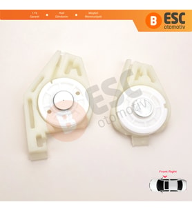 Fiat Doblo MK1 MPV Van 119 223 2001-2010 51718403 İçin Ön Sağ Cam Kriko Tamir Köşe Makarası Seti 1+2