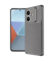 Oppo A3 Kılıf Auto Focus Karbon Kapak - Gri