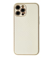 Newface Apple iPhone 12 Pro Max Kılıf Coco Karbon Silikon - Beyaz