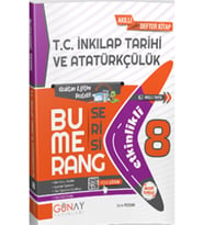 Günay Yayınları Günay Yayınları Bumerang 8. Sınıf Inkilap Tarihi Ve Atatürkçülük Lgs Hazırlık Soru Bankası (Çok Renkli)