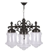 AVONNI BFE-68189-4BSY Siyah Boyalı Dış Mekan Aydınlatma E27 ABS Akrilik Cam 55cm