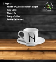 KirliPatiler Porselen Fincan Üzeri Rune Sembol Baskılı (16)
