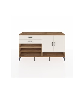 Hyperion Konsol 4 Raflı 2 Çekmeceli 2 Kapaklı 176x44x99 Çam-Aytaşı