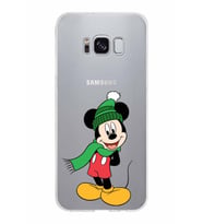 Samsung Galaxy S8 Kapak Mickey Mouse Tasarımlı Şeffaf Silikon Kılıf