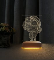 Kaplumba Tasarımlı Lamba Kişiye Özel İsimli 3d Led Masa Lambası Doğum Günü Hediyesi Lamba