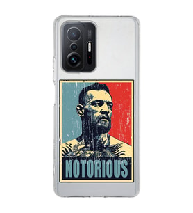 Redmi Mi 11T/Mi 11T Pro Uyumlu Conor Mcgregor Notorious Desenli Şeffaf Telefon Kılıfı