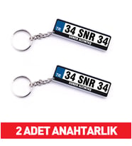 Plaka ve İsminize Özel Anahtarlık 2 adet